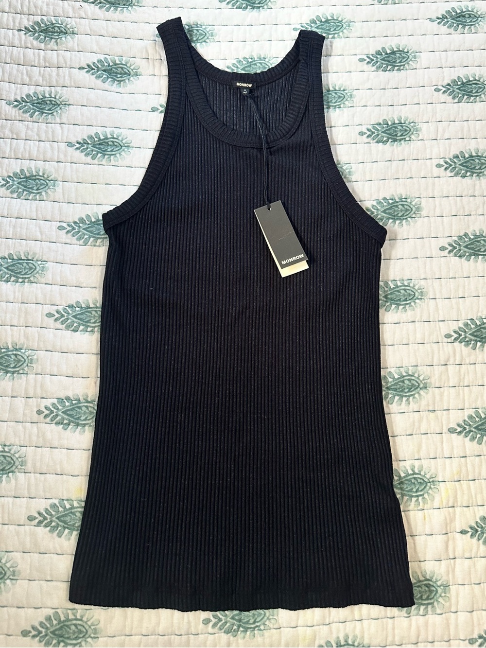 Monrow Black Tank Top (NWT)